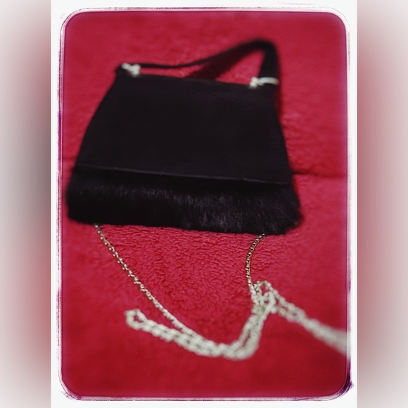 Pierre Dumas Handbags - Suede Clutch with Fur